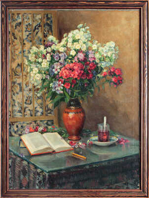 Земляк-Наум Самойлович. Натюрморт с книгой